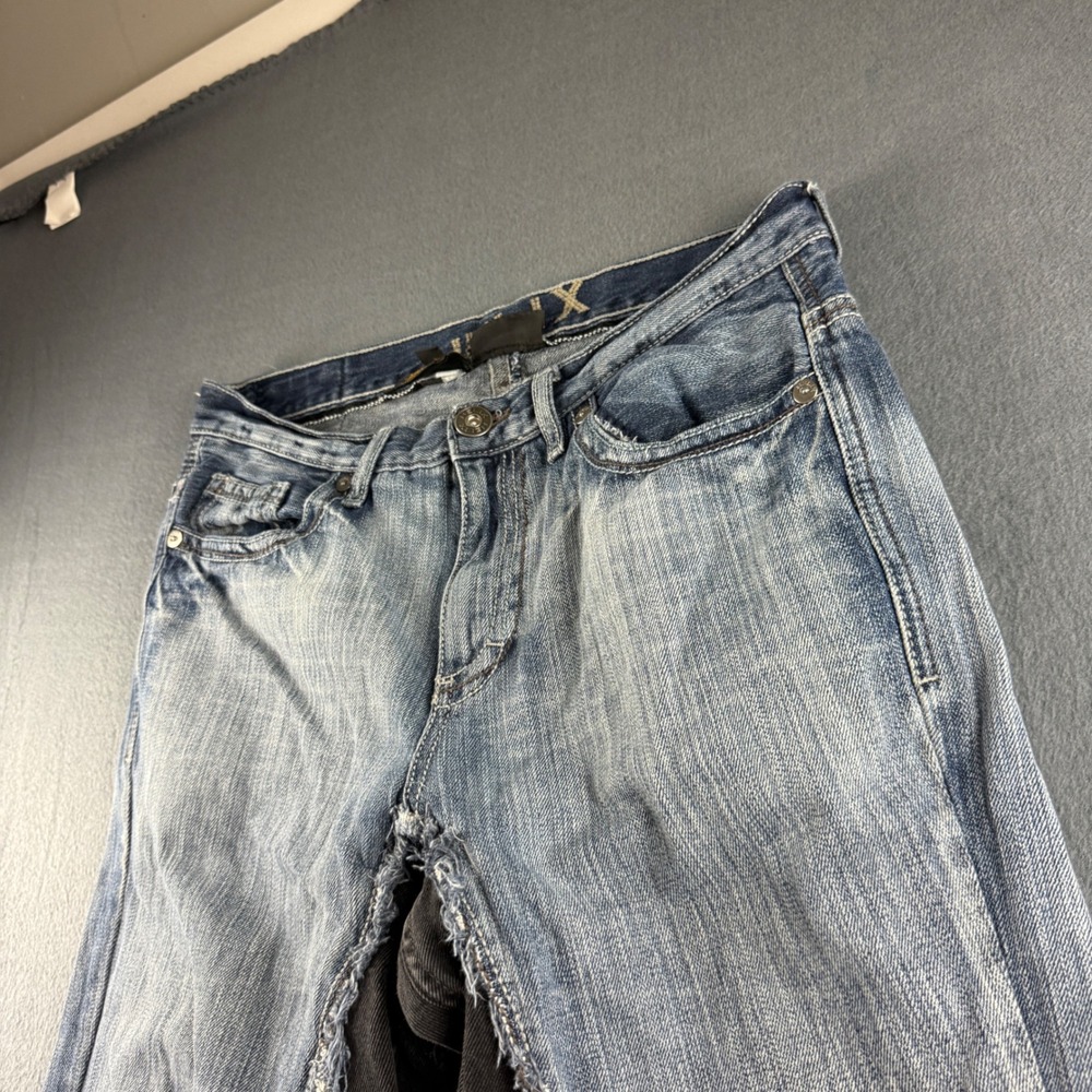 Helix Jeans Men's 34x27 Blue Slim Bootcut Reworked Grunge Streetwear Grunge Y2K
